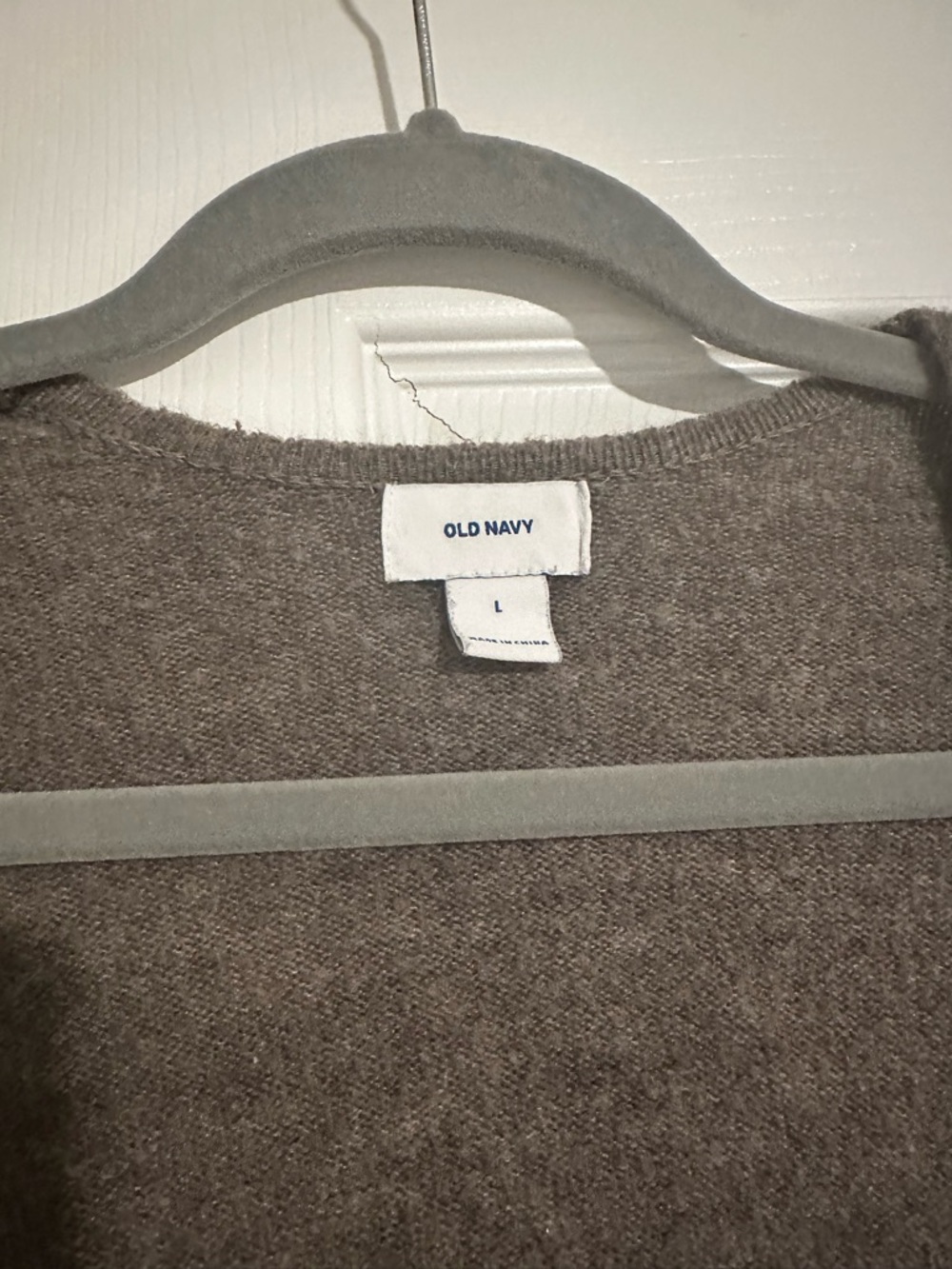 Old Navy Open-Front Brownish Gray Cardigan with Pockets - Picture 3 of 5